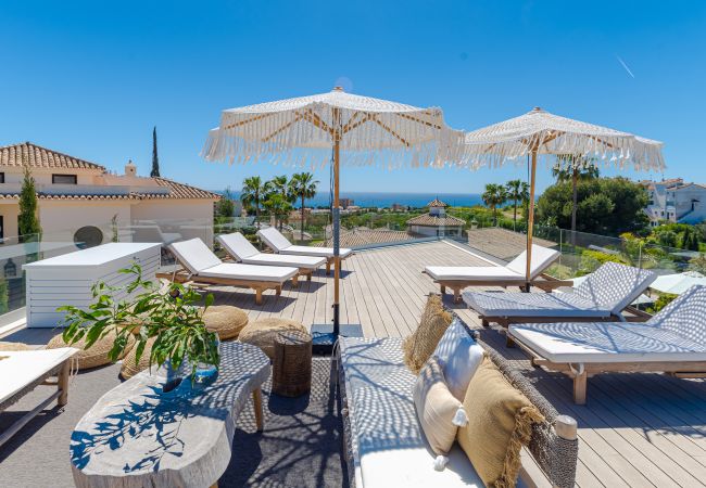 Villa i Mijas Costa - Luxury Villa Panoramic Views & Expansive Terraces